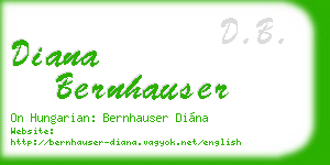 diana bernhauser business card